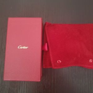Cartier watch jewelry cleaning set travel pouch
